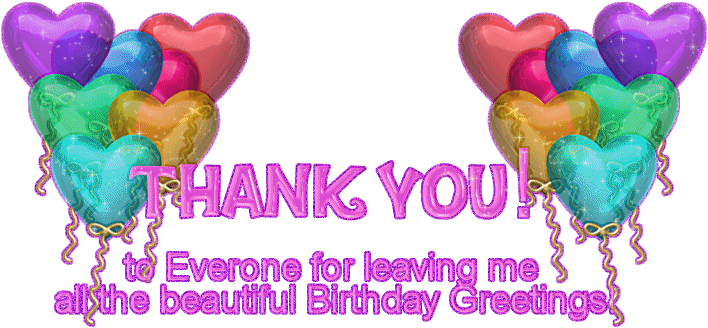 Birthday Thank You Gif - Happy Birthday Animated Gif, Glitter Image -  Animated Image Pic