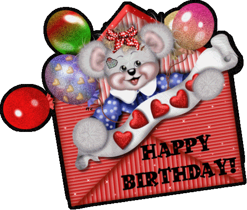 Happy Birthday Latter Glitter - Happy Birthday Animated Gif, Glitter Image  - Animated Image Pic
