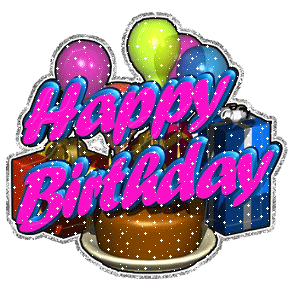 Happy Birthday Glitter 48 - Happy Birthday Animated Gif, Glitter Image -  Animated Image Pic
